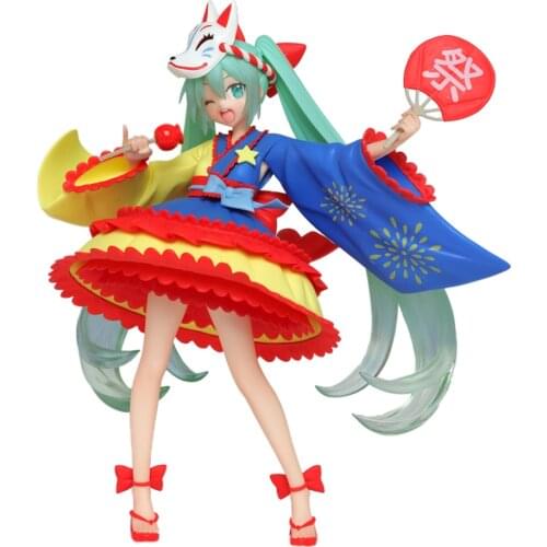 Hatsune Original Taito Anime Action Figure Miku 2nd Season Summer Ver. Figure PVC Prize Model Doll Toys Colletible Figurals