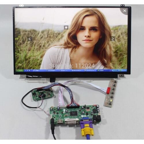 HD MI VGA DVI Audio lcd controller board with 15.6inch B156HAN01.2 1920x1080 IPS LCD Screen