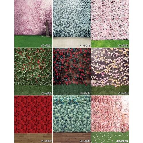 Custom simulation flower wall background wall net red rose flower wall wedding background wall fake flower simulation flower wal