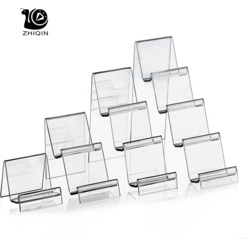Wholesale 5pcs Clear Acrylic Jewelry Display Shelf Mobile Display Wallet Display Glasses Rack Multilayer Reveal Frame 7cm