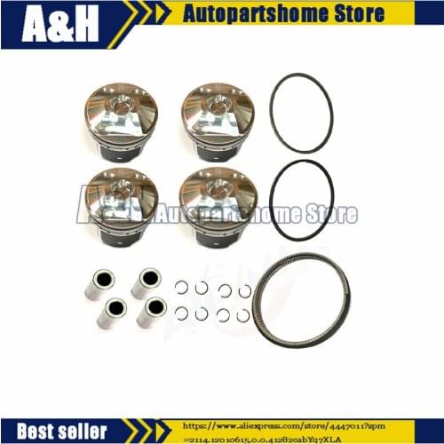 PYY1-11-SA0 1 Set Engine Pistons W Pin Fit For Mazda M3 M6 CX-5 Skyactiv 2.5L 11-18 PYY1-11-SA0