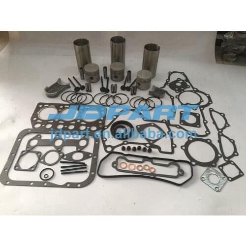 K3C rebuild kit with liner kit piston kit full gasket kit valve kit engine bearings For Mitsubishi