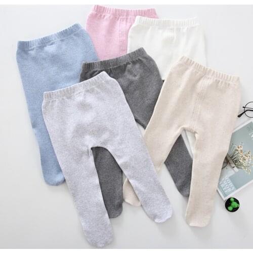 Baby newborn footed pants winter girl&boy cotton Leggings 0-24 months footed tight stocking girls spring Elastic pants1-3years