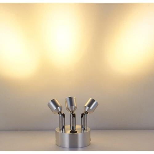 Rechargeable spotlights LED jewelry counter wireless showcase emergency light 3W bar stand stall small lamps WF618149