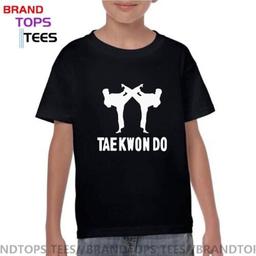 Tae Kwon Do Taekwondo Boys Children Martial Arts T-shirt Teenage Youth Kung Fu Tae Kwon Do Taekwondo Kids tshirt
