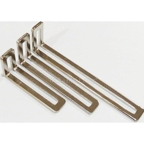 20PCS Laminate Support Furniture Connector Universal Nickel-Plated Angle Iron Corner Right Angle Connector L-Shaped GF26