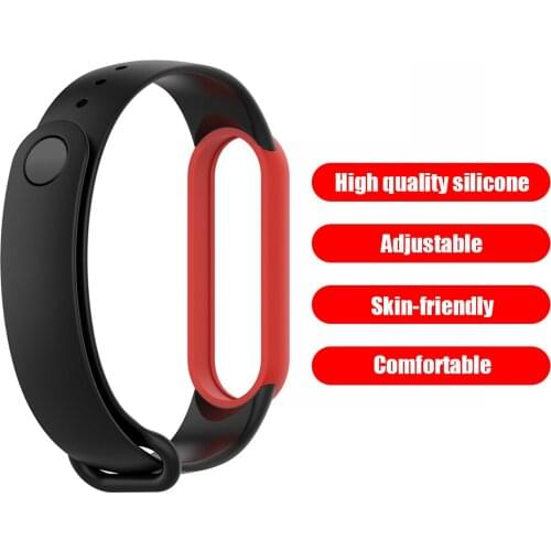 5 5 NFC Dual Color Smart Band Bracelet Outdoor Shopping Silicone Band Strap Wrist Wearing Accessory for Xiaomi Mi