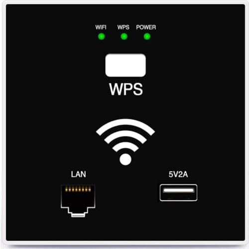 86 Type 300M Wireless Embedded WIFI Router Hotel Smart Home Wireless WISP Strong Electric Panel AP Repeater Network Extender