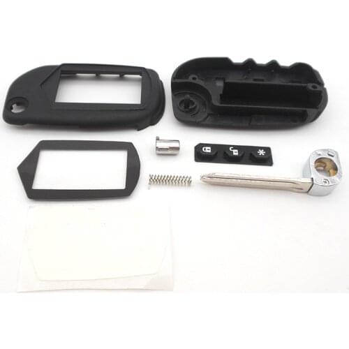 A91 Uncut case with glass for Starline A91 A61 B9 B6 uncut blade fob case cover A91 folding car flip remote free shipping