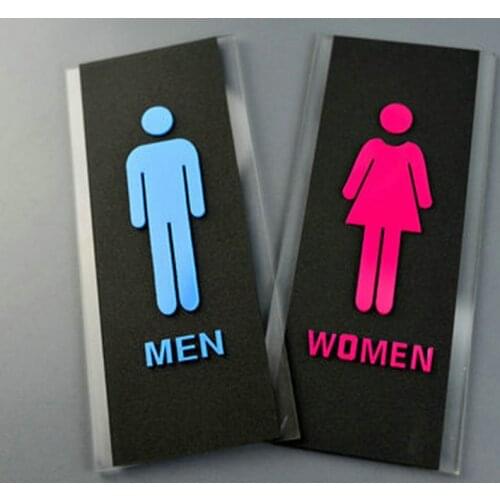 Men and Women Bathroom sign Acrylic toilet sign