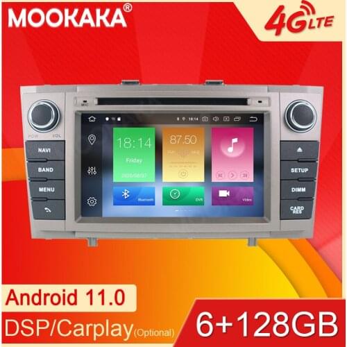 Android11 6+128GB For Toyota Avensis T27 2009-2015 Car GPS Navigation Streaming Media Multimedia Player Head Unit Auto Radio