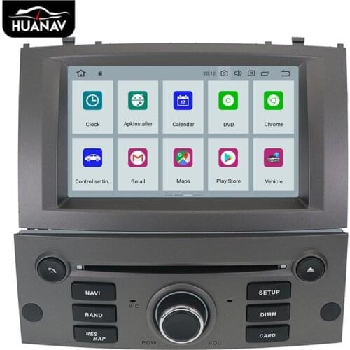 Android 9.0 Car DVD Player Multimedia Stereo For Peugeot 407 2004 2005 2006 2007 2008 2009 2010 Auto stereo radio GPS Navigation