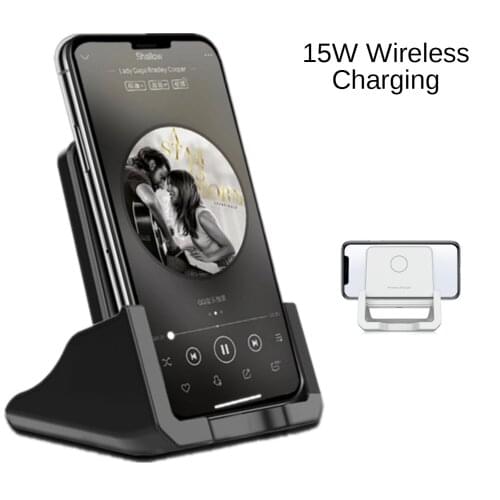 15W Wireless Qi Charging Stand USB Mobile Phone Wireless Charger for Samsung S10 S9 S8 Note10 Xiaomi Mi 9 10 Iphone 12 11 X XS
