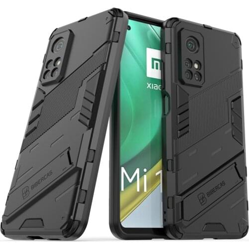 PUNK Phone Case For Xiaomi Mi 10T Case For Xiaomi Mi 10T Cover Armor PC Shockproof TPU Stand Protective Bumper For Xiaomi Mi 10T