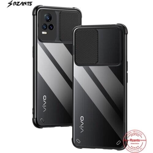Rzants For VIVO V21E 4G Case Lens Protection Camera Strong Protective Slim Airbag Transparent Thin Clear Cover