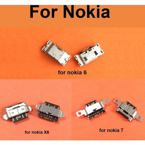For Nokia 6 7 X6 Charging Port Charger Connector Socket USB Dock Replacement Repair Parts