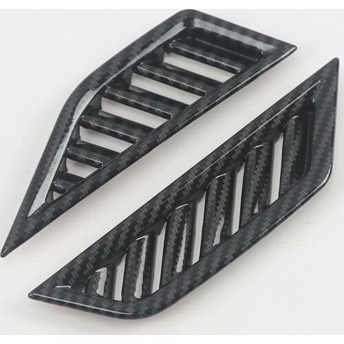 For Volkswagen VW Tiguan MK2 2016-2018 2019 ABS Carbon Fiber Interior Air Vent Outlet air conditioning Cover trim frame Sticker