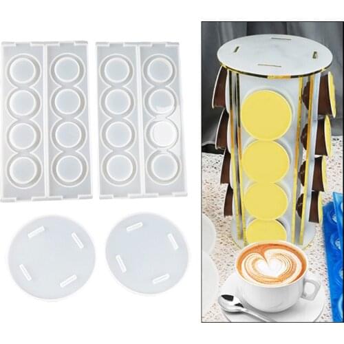 Resin Casting Mold Clear Epoxy Crafting Coffee Capsule Rack Racks DIY Molds