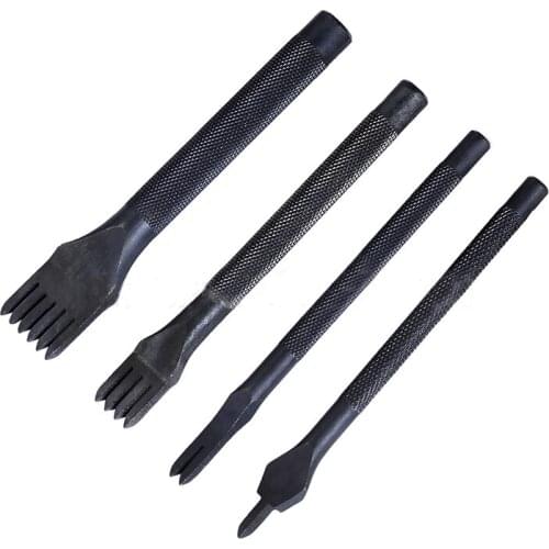 Leather Craft Tools Leather Belt Accessories Leather Hole Punches Home Sewing Metal Portable 3mm/4mm Stitching Punch Supplies