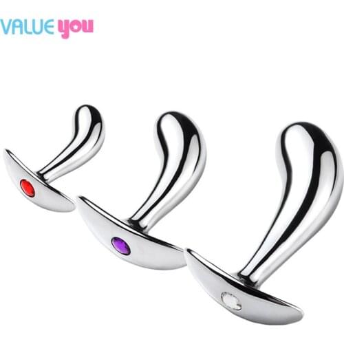 Metal anal plug anal female go out flirting aluminum alloy anal thumb anchor anal plug sex products