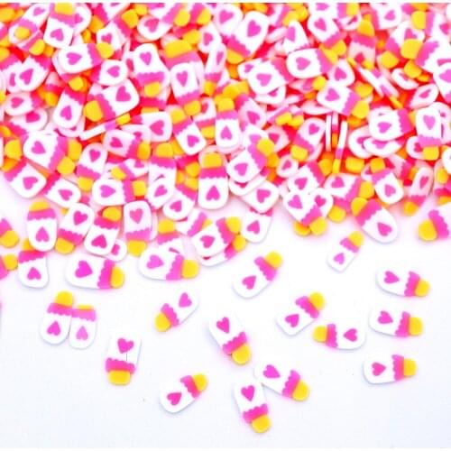 Ice Cream Popsicle Slices Sprinkles For Slime Supplies Toy Polymer Clay Charms Accessories Addition For Fluffy Clear Slime