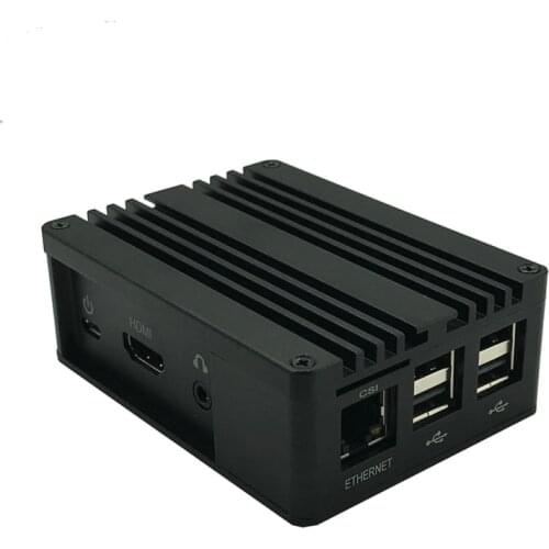 New Raspberry Pi 3 Aluminum Case Metal Shell Black Enclosure Support Raspberry Pi 3 Model B+ RPI 3 Model B 3B+ 3B