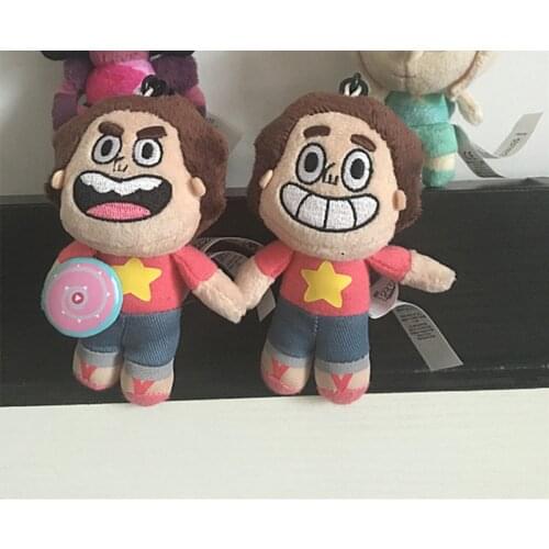 Officially Steven Universe Cartoon Steven Plush Toy Stuffed Dolls Key Chain Pendant Backpack Decoration 15cm