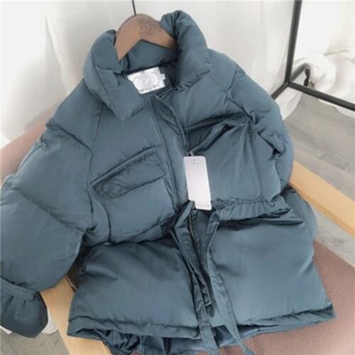 Autumn Winter Warm Vest 2021 Korean Loose Coat Thickening Before Short and Long Waist Cotton Waistcoat Women Puffer Jacket