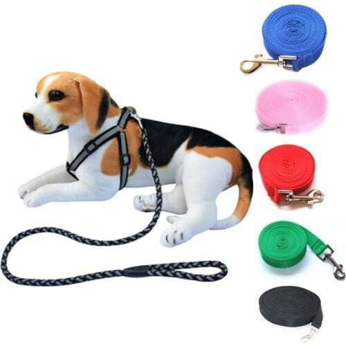 1.5/1.8/3/6/10/M Adjustable Nylon Leash For Dog Running Walking Collar Rope Pet Jogging Stretch Traction Ropes