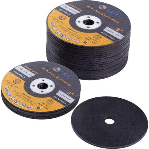 25 Pack Cut Off Wheels 3"x1/16"x3/8" Cutting Disc for Metal and Stainless Steel