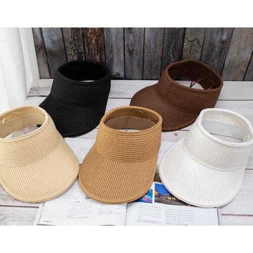 New Summer Handmade Sun Hat Straw Sport Leisure Baseball Hat Men Women Empty Top Casual Visors Cap Gorras Para Hombre Casquette
