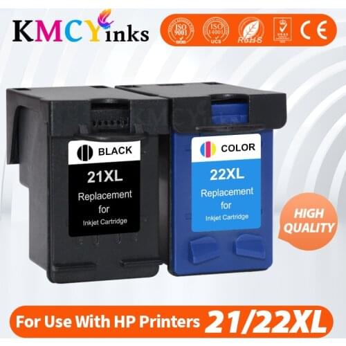 KMCYinks ink cartridge Replacement For hp 21 for HP 21xl For HP21 for HP22 F2180 F2200 F2280 F4180 F300 F380 380 D2300 printer