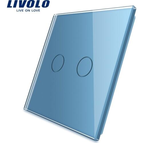 Livolo Luxury Colorful Pearl Crystal Glass,only panel, Single Glass Panel For 1 Gang 2Gangs Wall Touch Switch, no logo