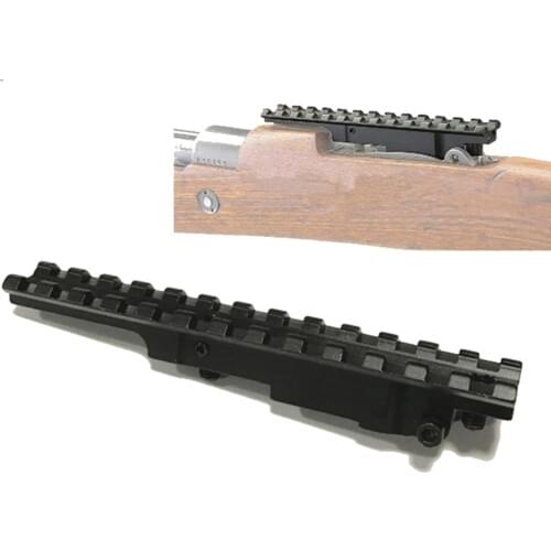 Tactical Hunting Scope Rail Mauser 98 K98 / Turkish VZ 24 Scout Rifle Picatinny Rail Scope Mount 13 Slot Hunting Caza