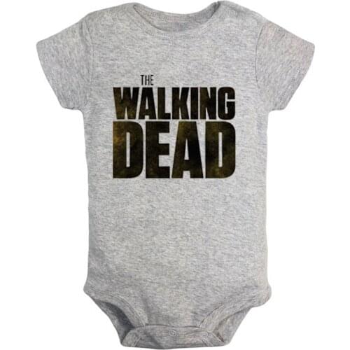 The walking dead zomble outbreak response team Design Newborn Baby Boys Girls Outfits Jumpsuit Print Infant Bodysuit Clothes