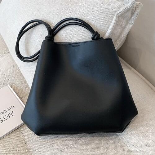 Women Leather Handbag High Quality Simple Top-handle Bags Ladies Shopping Bag Solid Crossbody Bags for Women Travel Shoulder Bag