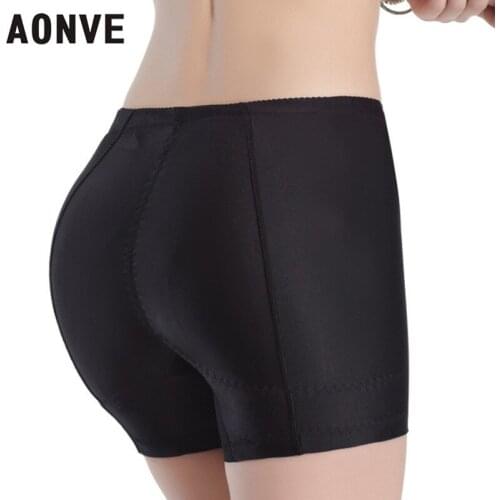 AONVE Hip Up Control Panties Women Sexy Body Shaper Stretchy Soft Padded Butt Lifter High Waist Trainer Slimming Underwear Pants