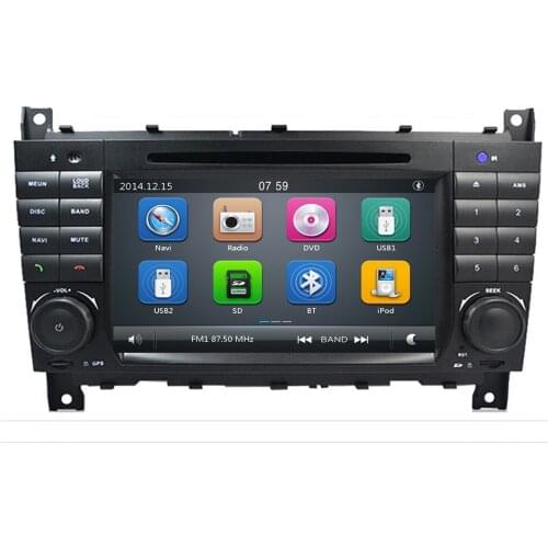 2 DIN Car DVD GPS For Mercedes/Benz W203 W209 W219 W169 A160 C180 C200 C230 C240 CLK200 CLK22 radio stereo