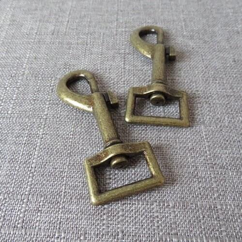 20mm metal lobster buckle carabiner DIY bag dog leash belt straps buckle lead clasp sewing accessory spring hook hardware bronze