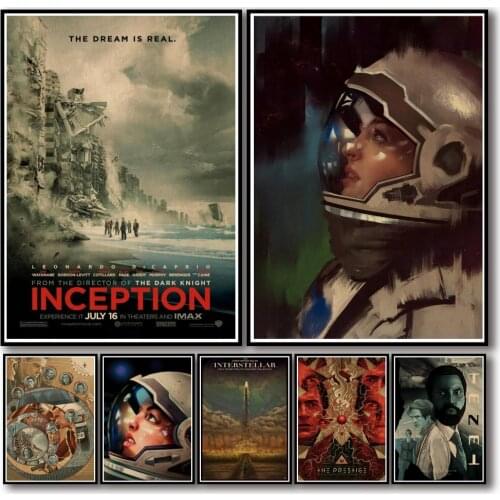 35 Designs Christopher Nolan Movie Kraftpaper Poster HomeDecal Art Painting Wall Sticker for Coffee House Bar 1