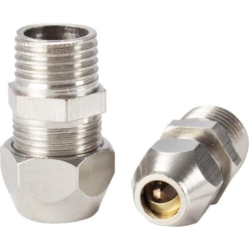 4mm 6mm 8mm 10mm 12mm 14mm 16mm X 1/8" 1/4" 3/8" 1/2" BSP Male Brass Ferrule Tube Compression Pipe Fitting Connector