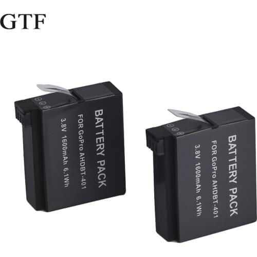 Digital camera rechargeable battery for gopro hero 4, gtf battery, hero 4, ahdbt-401, ahdbt401, ahdbt, 401, 1600mah