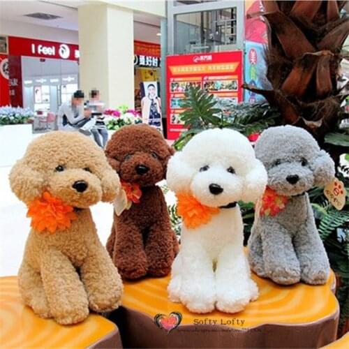 Free shipping 1PC Retail Life like Teddy Poodle Dogs Bichon Frise Plush Toy stuffed warm soft animals kids birth christmas gifts