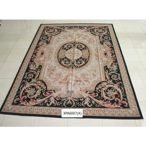 Free shipping 8'x10' Handmade French Aubusson weave rugs hand woven carpets