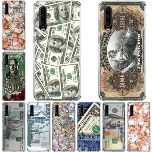 Money cash dollar Ruble! Phone Case For Huawei P10 P20 P30 P40 Mate 30 20 10 Lite Pro P Smart Z Plus 2019 2018 Cover Coque