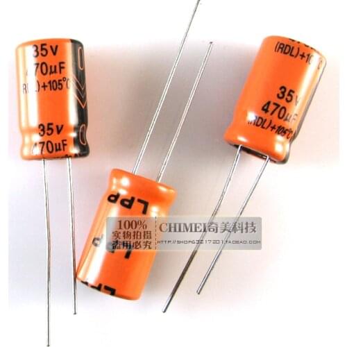 Electrolytic capacitor 470UF 35V Volume 17X10MM capacitor
