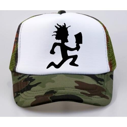 Men Women Trucker Cap Insane Clown Posse Rap metal band Baseball Cap Fan rock cap Cool Summer Mesh Net Trucker Cap Dad Hat