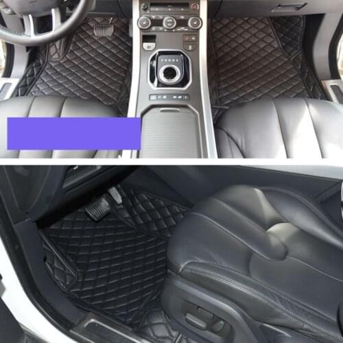 Leather car floor mat for land rover freelander 2 accessories freelander2 rug carpet 2006 2014 2013 2012 2011 2010