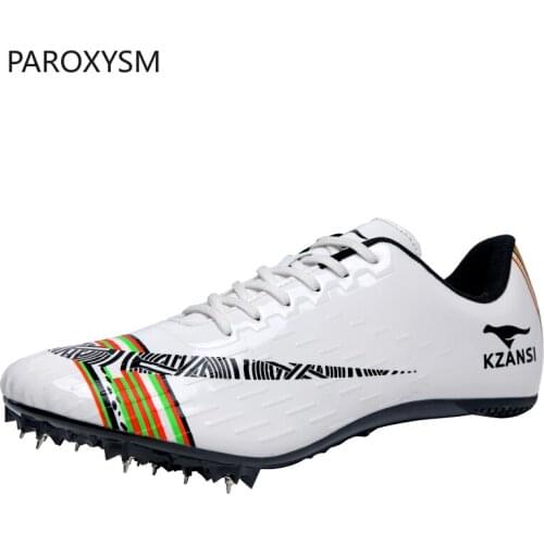 PAROXYSM new men and women track and field shoes spikes sneakers sports running training shoes competition sneakers