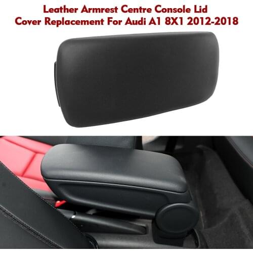 For Audi A1 8X1 2012-2018 Car Center Console Armrest Cover ABS Black Auto Center Console Cover Car Accessories
